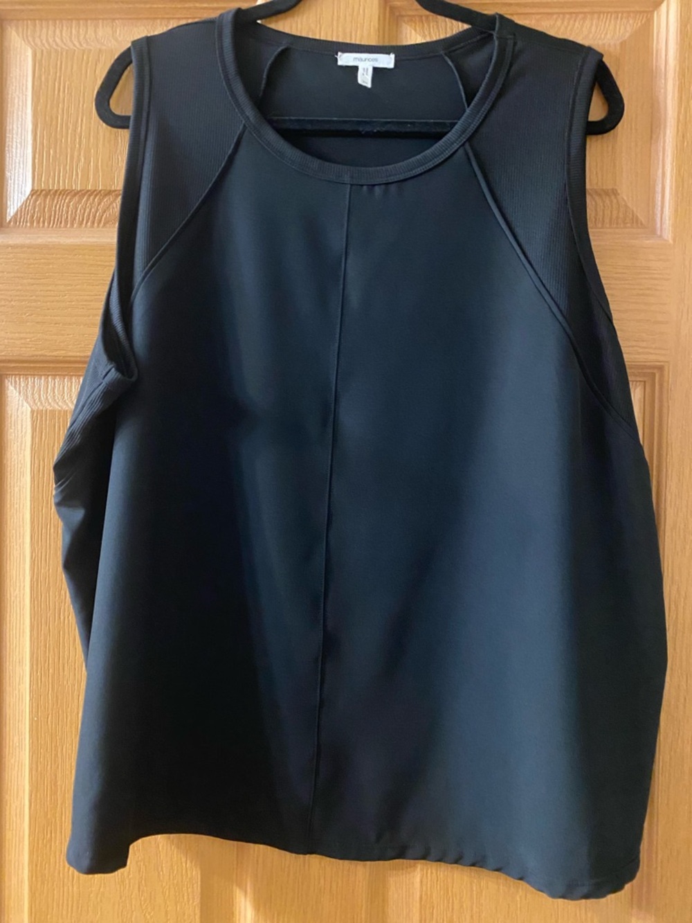 Maurices Black Sleeveless Crewneck Tank Top